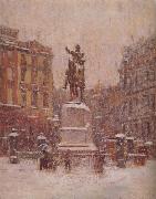 Theodore Robinson Union Square in Winter china oil painting reproduction